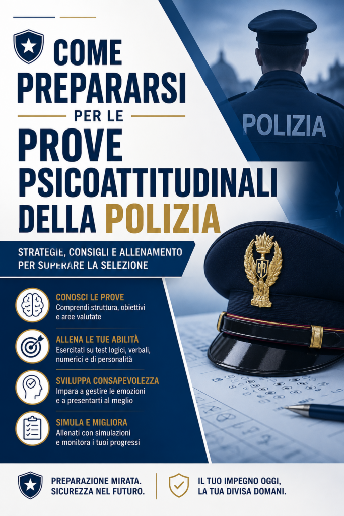 Come prepararsi per le prove psicoattitudinali della Polizia